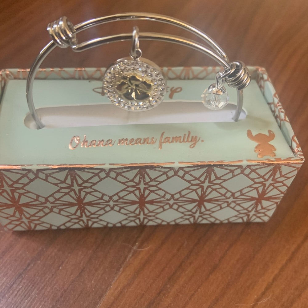 Silver Disney Ohana bracelet